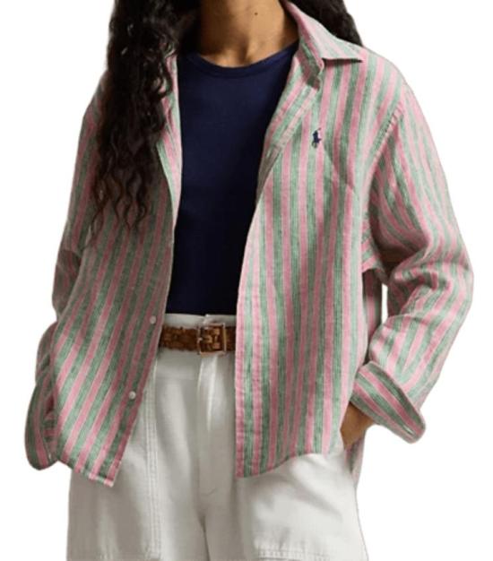 26SS 랄프 로렌 셔츠 211935130 501 BERRY GREEN - RALPH LAUREN