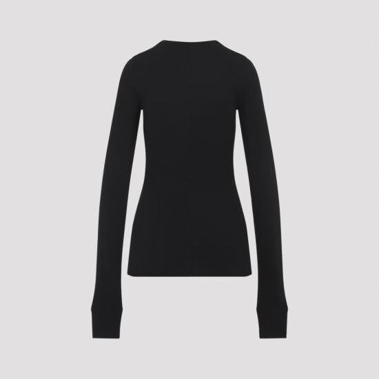 26SS 릭오웬스 몽클레어 반팔 티셔츠 MU01F8D01 89AHD 999 BLACK - RICK OWENS MONCLER