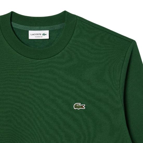  라코스테 오가닉 브러쉬드 코튼 스웨트셔츠 SH9608 132 VERDE GREEN - LACOSTE