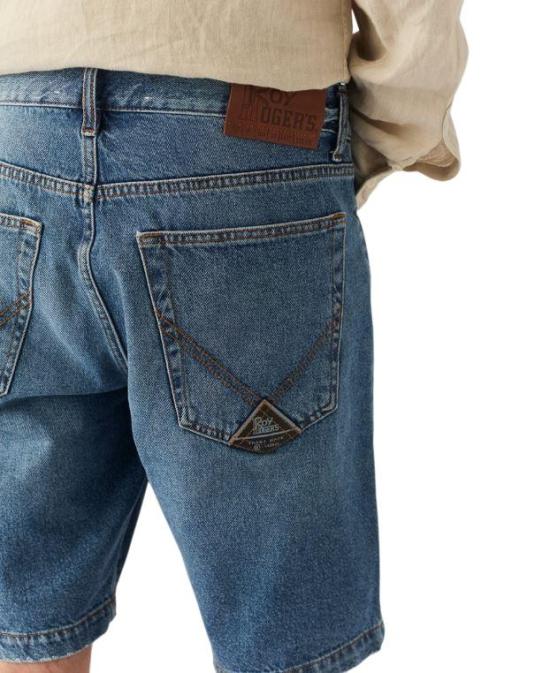  로이로져스 숏팬츠 RRU085D6751392 999 BLU BLUE - ROY ROGER'S