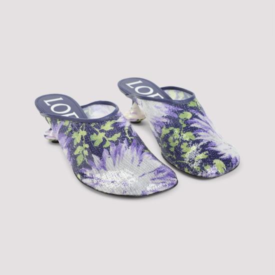 25FW 로에베 뮬/슬리퍼 LLST379X10 5657 NAVY LILAC BLUE - LOEWE