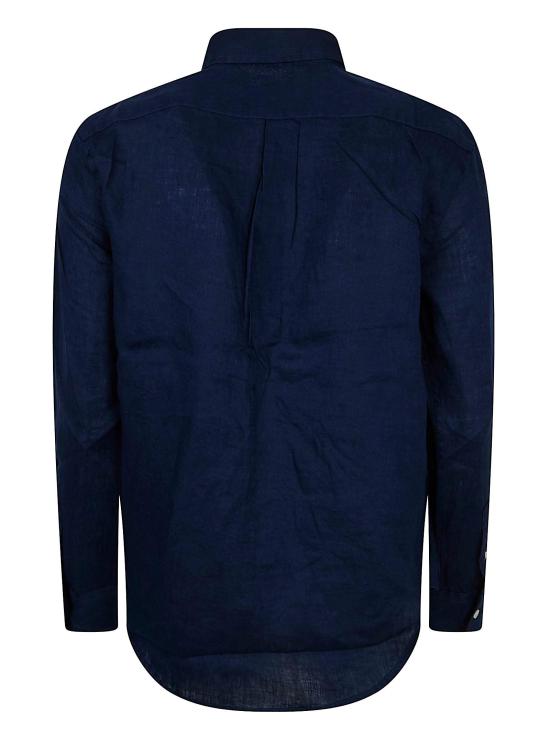 26SS 폴로 랄프로렌 포니 자수 리넨 셔츠 (211970730009) 211970730 519 TIDAL NAVY BLUE - POLO RALPH LAUREN