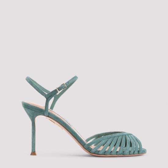 26SS 아쿠아주라 샌들 HDMMIDS0 SUE LGE LIGHT TEAL BLUE - AQUAZZURA