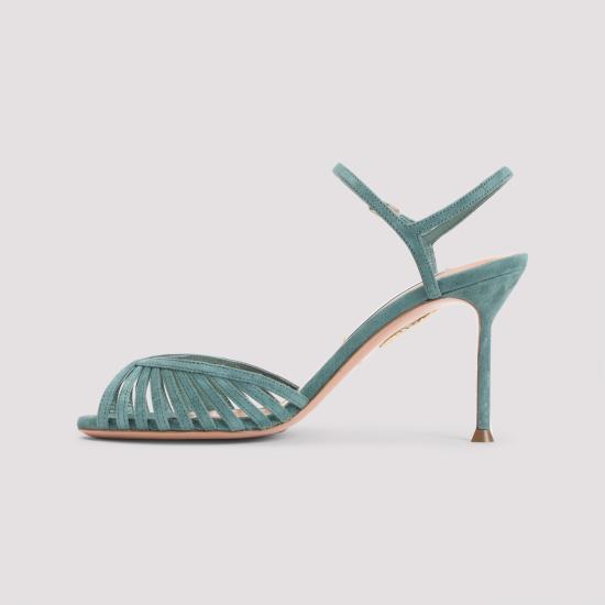 26SS 아쿠아주라 샌들 HDMMIDS0 SUE LGE LIGHT TEAL BLUE - AQUAZZURA