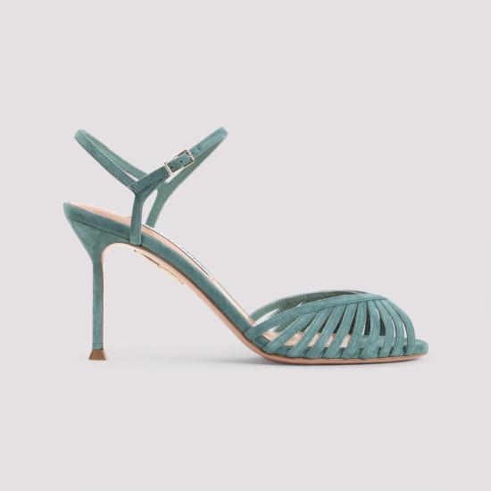 26SS 아쿠아주라 샌들 HDMMIDS0 SUE LGE LIGHT TEAL BLUE - AQUAZZURA