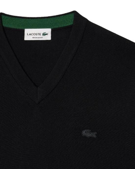  라코스테 긴팔 티셔츠 AH1990 031 NERO BLACK - LACOSTE