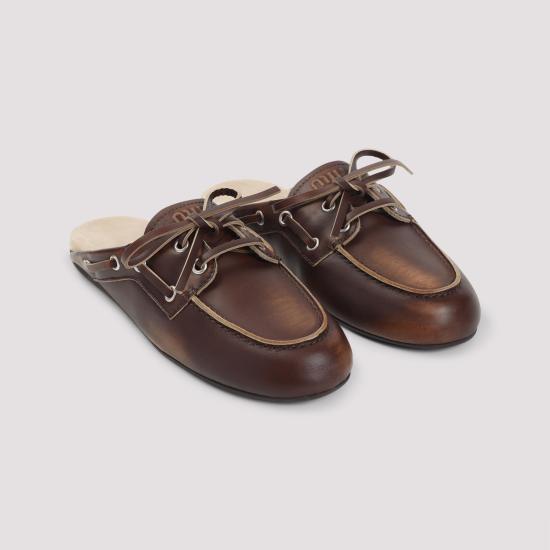 26SS 미우미우 뮬/슬리퍼 5D455EF005 3F33 F0038 BRUCIATO BROWN - MIU MIU