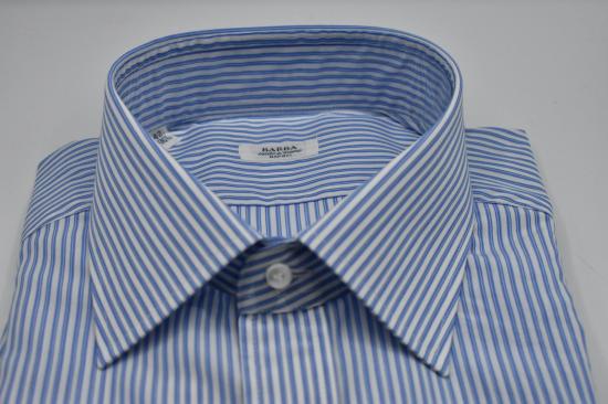 SPRING SUMMER 발바 셔츠 D3U90P0140025U 02 CELESTE BIANCO - BARBA