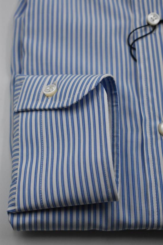 SPRING SUMMER 발바 셔츠 D3U90P0140025U 02 CELESTE BIANCO - BARBA