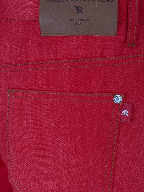 26SS 에르마노 설비노 데님 팬츠 D487P367 RTEEMY S4805 ST DENIM RO RED - ERMANNO SCERVINO