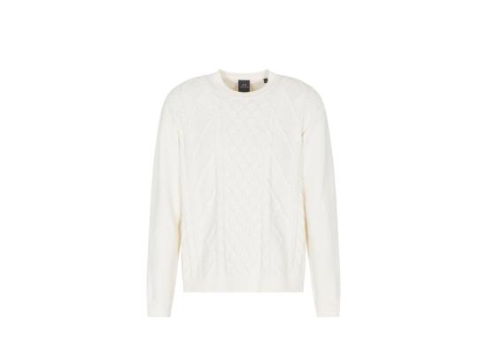 25FW 알마니 긴팔 티셔츠 XM001331 U0009 BIANCO WHITE