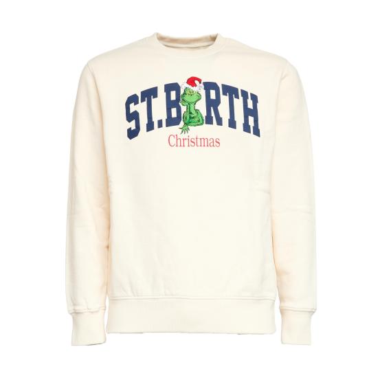 25FW 세인트바쓰 긴팔 티셔츠 SOH0004 00580I 10I EMB BIANCO