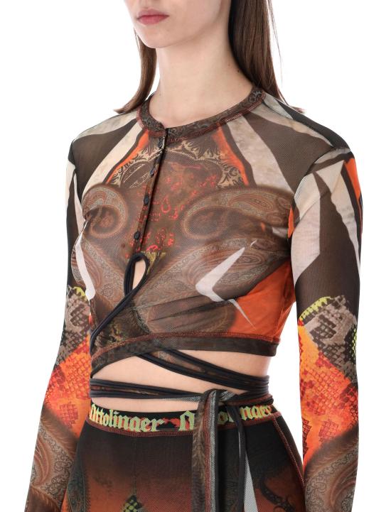 26SS 오토링거 탑 10110950101 PRIORA PAI BROWN - OTTOLINGER