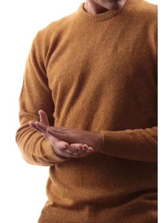 25FW 바버 긴팔 티셔츠 MKN0844 MKNOR33 SENAPE - BARBOUR