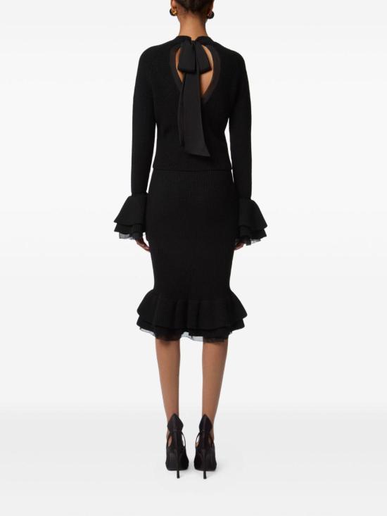 25FW 니나리찌 스커트 25AMJU005ML0581 U9000 BLACK - NINA RICCI