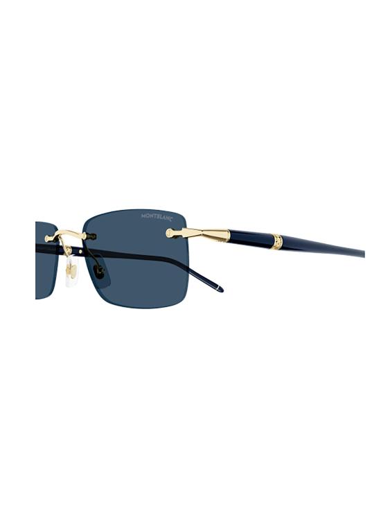 26SS 몽블랑 선글라스 MB0344S 003 GOLD BLUE BLUE - MONTBLANC
