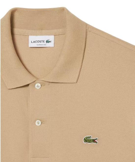 26SS 라코스테 클래식 핏 피케 폴로 셔츠 L1212 02S BEIGE - LACOSTE