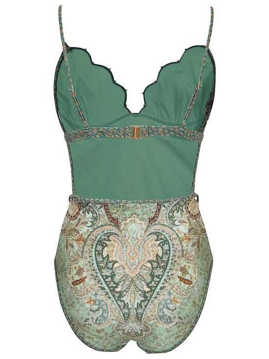 26SS 짐머만 바디수트 티셔츠 5755WRS262 TPTM TAPESTRY TEAL MULTI MULTICOLOUR - ZIMMERMANN