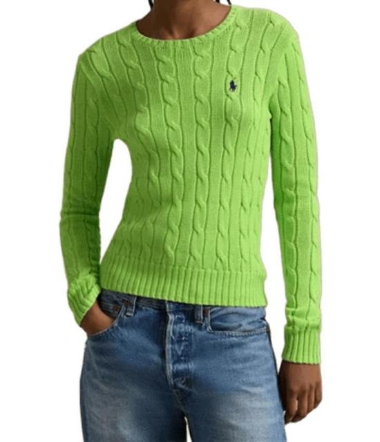 26SS 랄프 로렌 스웨터 211971869 504 BRIGHT LEAF - RALPH LAUREN