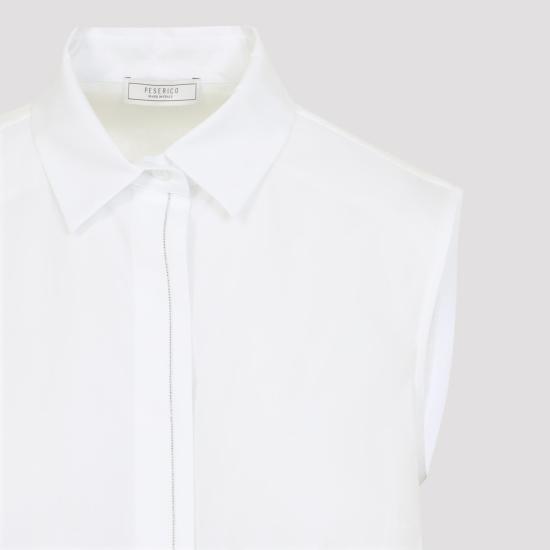 26SS 페세리코 탑 A08626 8928C 01C BIANCO NATURALE WHITE - PESERICO