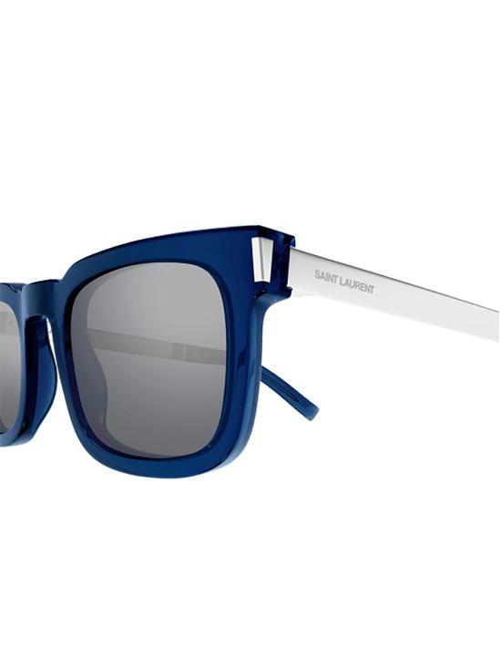 26SS 생로랑 선글라스 SL 581 006 BLUE SILVER SILVER - SAINT LAURENT