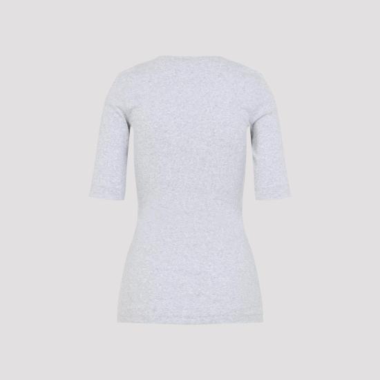 26SS 브루넬로 쿠치넬리 코튼 브이넥 티셔츠 M0TC8EL692 C8003 SILVER GREY - BRUNELLO CUCINELLI