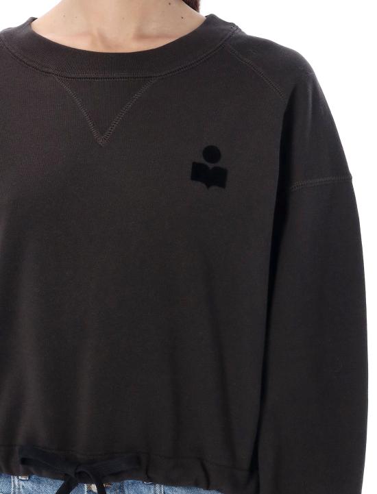 25FW 이자벨마랑에뚜왈 마고 로고 스웨트셔츠 SW0005FAA1M07E 02FK FADED BLACK - ISABEL MARANT ETOILE