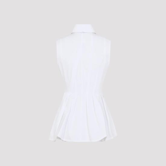 26SS 스포트막스 탑 2612111052600 001 BIANCO WHITE - SPORTMAX