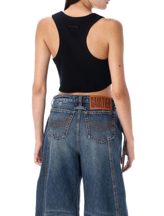 25FW 장 폴 고티에 탑 BR013J014 00 BLACK - JEAN PAUL GAULTIER