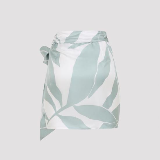 26SS 막스마라 스커트 2611101042600 002 BIANCO LINFA GREEN - MAX MARA