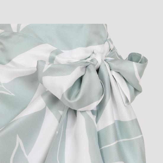 26SS 막스마라 스커트 2611101042600 002 BIANCO LINFA GREEN - MAX MARA