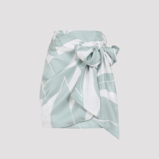 26SS 막스마라 스커트 2611101042600 002 BIANCO LINFA GREEN - MAX MARA