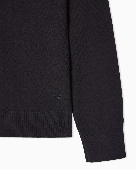 26SS 엠포리오 아르마니 긴팔 티셔츠 EM004670 AF23759 8168 BRISTOL BLACK - EMPORIO ARMANI