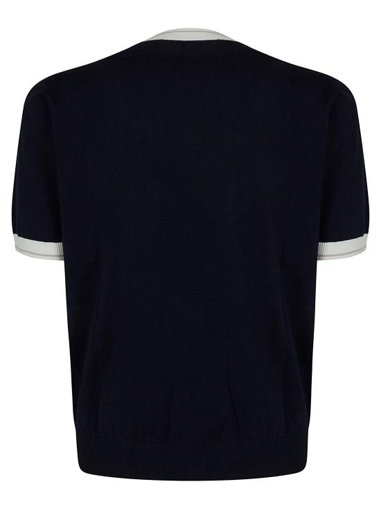 26SS 일레븐티 폴로 티셔츠 M76MAGM19 MAG0M013 110102 BLU BIANCO E SABBIA BLUE - ELEVENTY