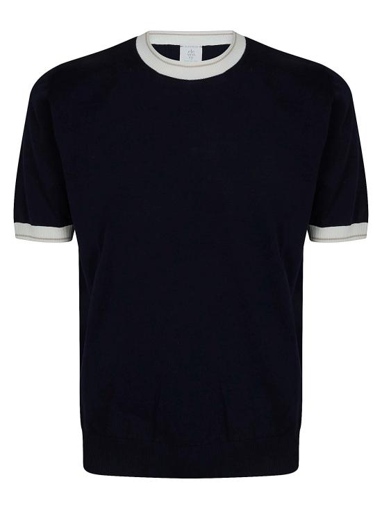 26SS 일레븐티 폴로 티셔츠 M76MAGM19 MAG0M013 110102 BLU BIANCO E SABBIA BLUE - ELEVENTY