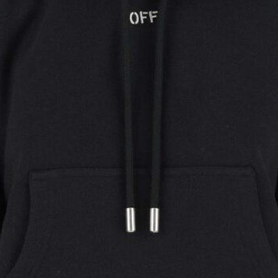 SPRING SUMMER 오프화이트 OFF 스탬프 후드 티셔츠 OWBB061C99FLE001 1001 BLACK - OFF WHITE