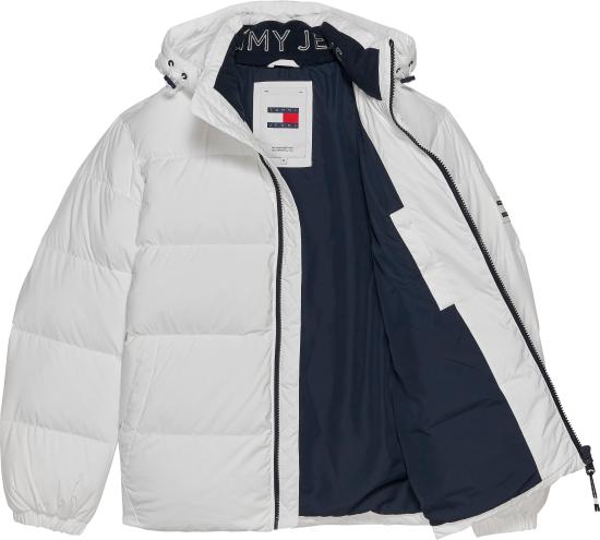  토미진 패딩 DM0DM19786 YBR BIANCO WHITE - TOMMY JEANS