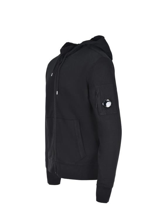 26SS 씨피 컴퍼니 집 후드 렌즈 스웨트셔츠 20CMSS081A002246G 999 BLACK - C.P. COMPANY