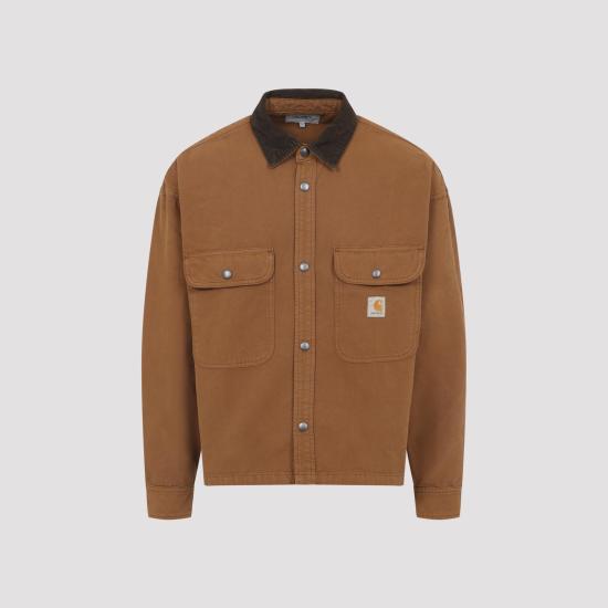 26SS 칼하트 WIP 프레스콧 셔츠 자켓 I03648400SGD03 HAMILTON BROWN TOBACCO MULTICOLOUR - CARHARTT WIP