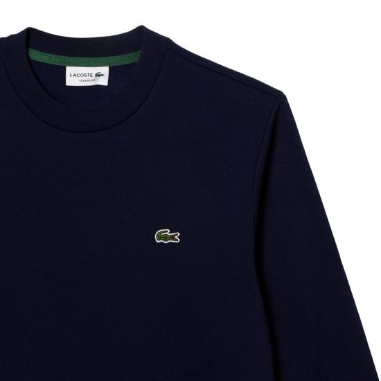  라코스테 오가닉 브러쉬드 코튼 스웨트셔츠 SH9608 166 BLU BLUE - LACOSTE