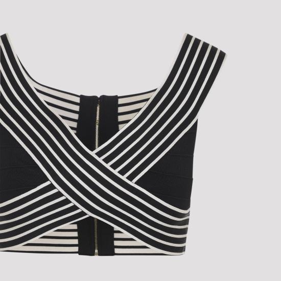 26SS 엘리자베타프랜치 탑 TK44S61E2 685 NERO BURRO BLACK - ELISABETTA FRANCHI