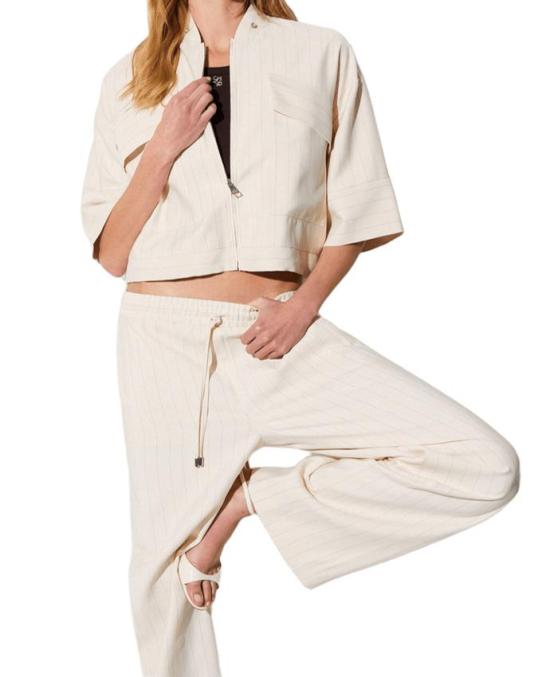 26SS 리우조 아우터 CA6117 T557A P9579 CREMINO STRIPE - LIU JO