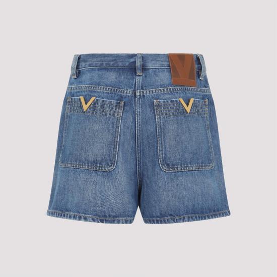 26SS 발렌티노 가라바니 숏팬츠 8B3DD28S9Y8 558 MEDIUM BLUE DENIM - VALENTINO GARAVANI