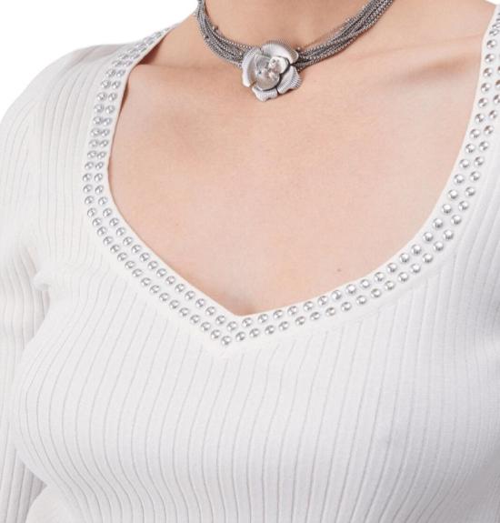 26SS 리우조 스웨터 WA6074 MS55N 10701 BIANCO LANA - LIU JO