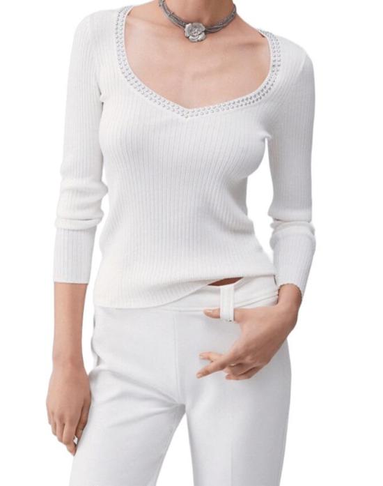 26SS 리우조 스웨터 WA6074 MS55N 10701 BIANCO LANA - LIU JO