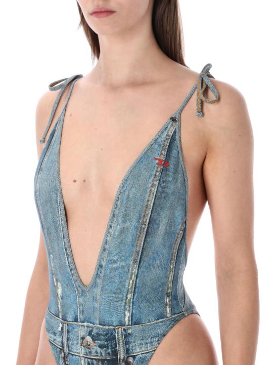 26SS 디젤 비치웨어 A187510BNCW E6866 DENIM PRINT - DIESEL