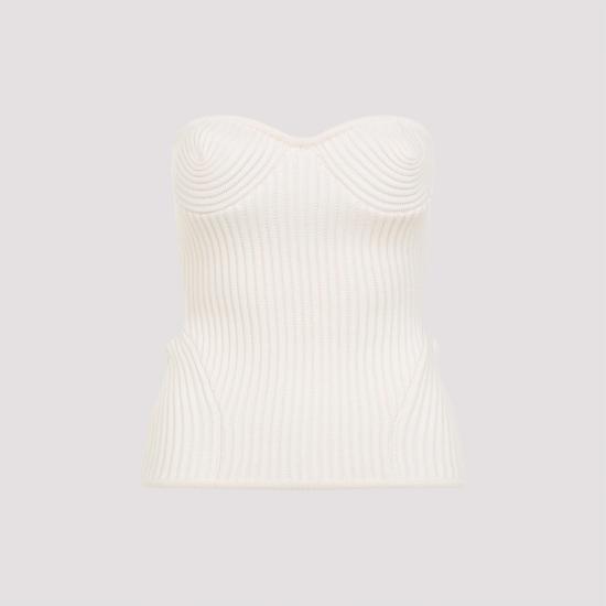 25FW 장 폴 고티에 탑 2503WPO010K00101 01 WHITE - JEAN PAUL GAULTIER