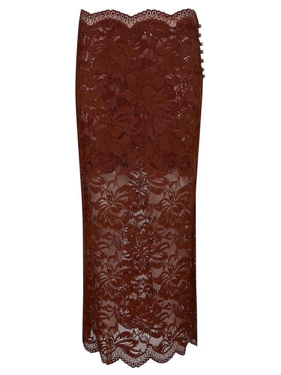 26SS 파코라반 스커트 25HJJU598PA0170 P237 CINAMON BROWN - PACO RABANNE