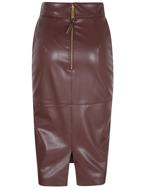 26SS 엘리자베타프랜치 스커트 GO16361E2 644 CACAO BROWN - ELISABETTA FRANCHI