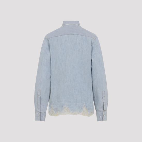 26SS 에르마노 설비노 셔츠 D482K405APTZD 44115 CASHMERE BLUE - ERMANNO SCERVINO